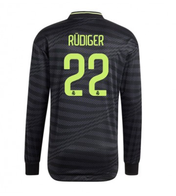 Real Madrid Antonio Rudiger #22 Tredje Tröja 2022-23 Långa ärmar